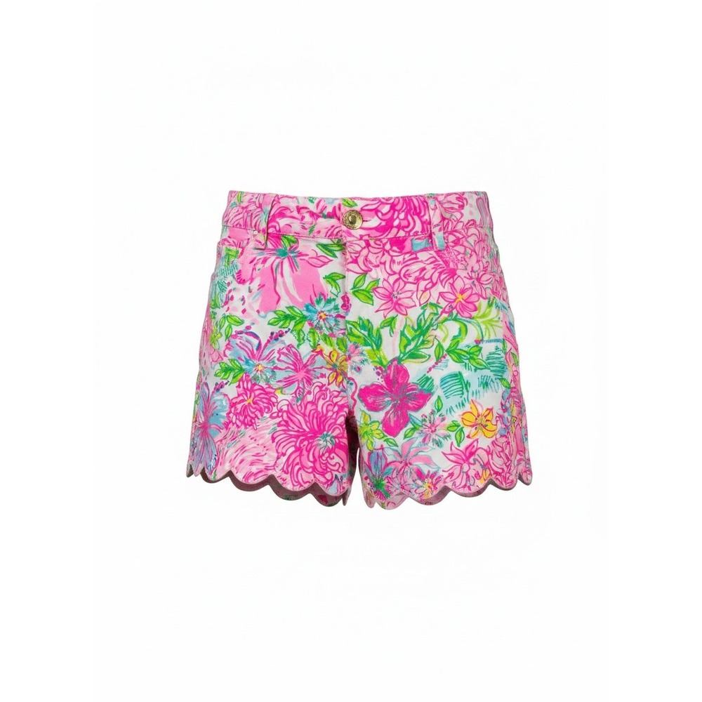 Lilly Pulitzer Buttercup Shorts Women 2 Multi Lil Soiree All Day NWT